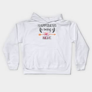 Happiness is being Nene floral gift Kids Hoodie